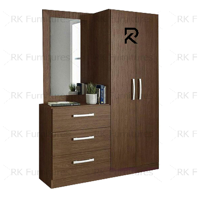 Picture of RK  Stylish Almirah with Dressing Table Vanity Dresser and Cupboard - Vintage Choice - To Experience Greatness-Antique White