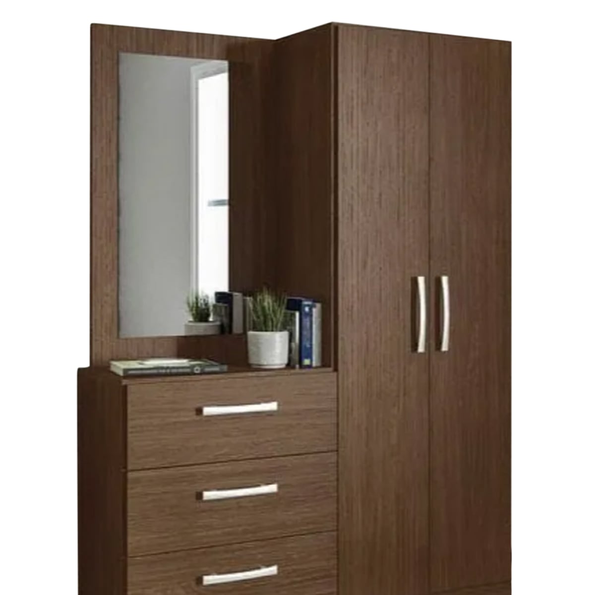 Picture of RK  Stylish Almirah with Dressing Table Vanity Dresser and Cupboard - Vintage Choice - To Experience Greatness-Antique White