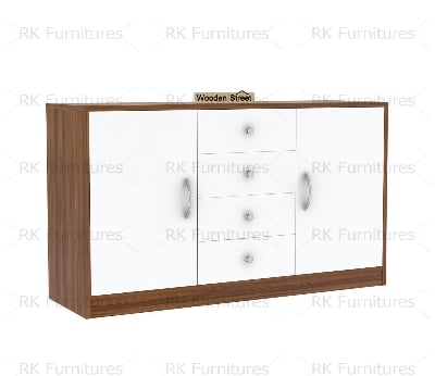 Picture of RK Engineered Wood Kitchen Cabinet and Sideboard with Frosty White Drawers