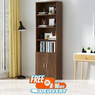 Picture of RK Modern Library Book Shelf Standing Display Shelve Rack Engineered Wood Bookcase Bookshelf Showpiece Rack with Storage Cabinet