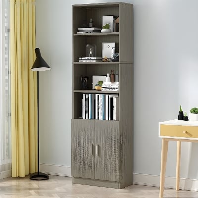Picture of RK Modern Library Book Shelf Standing Display Shelve Rack Engineered Wood Bookcase Bookshelf Showpiece Rack with Storage Cabinet