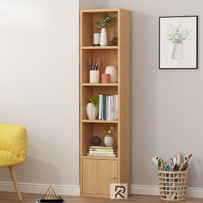 Picture of 5 Layer Best Book Shelf Simple Design Living Room Decorative Display Organize Rack Wood Storage Bookshelf Modern Life Rack Shelve