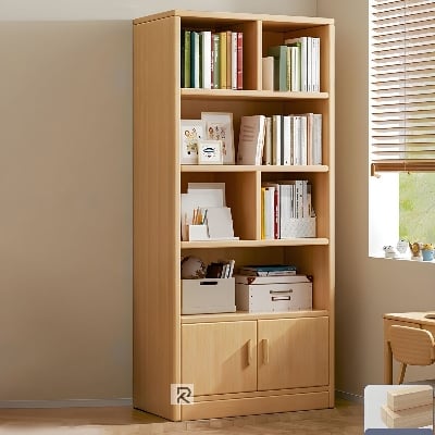 Picture of Best Choice Book Shelf Shelving Stand Display Shelve Engineered Wood Bookshelf Showpiece Rack with Storage Cabinet by RK Furniture