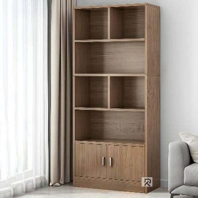 Picture of Best Choice Book Shelf Shelving Stand Display Shelve Engineered Wood Bookshelf Showpiece Rack with Storage Cabinet by RK Furniture