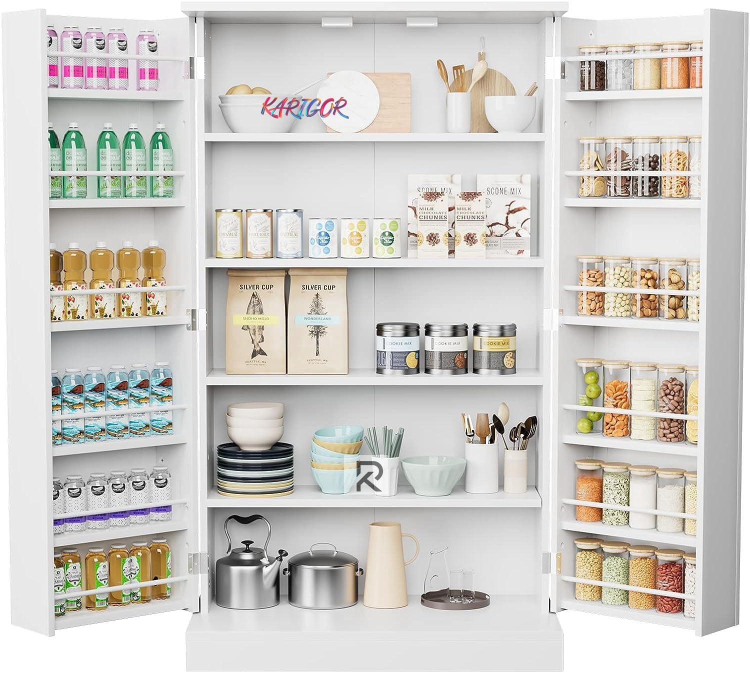 Picture of Nifty Niche Kitchen Cabinet Convenient Storage Solution Pantry Cabinet Space Savers Multipurpose Essentials