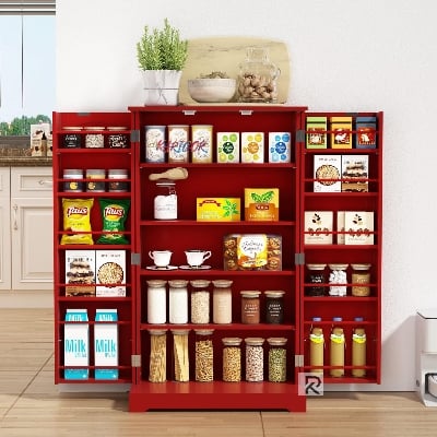 Picture of Nifty Niche Kitchen Cabinet Convenient Storage Solution Pantry Cabinet Space Savers Multipurpose Essentials