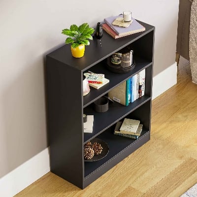 Picture of RK Modern and Trendy 3 Shelf Tier MDF  Bookcase Cabinet Storage Shelving Display Shelves Unit - 30X20 inches