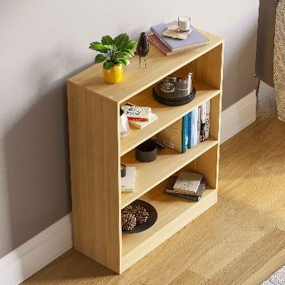 Picture of RK Modern and Trendy 3 Shelf Tier MDF  Bookcase Cabinet Storage Shelving Display Shelves Unit - 30X20 inches
