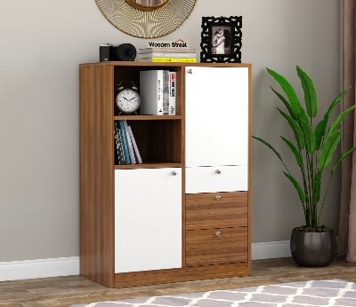 Picture of RK Special Design Engineered Wood Kitchen Cabinet and Sideboard with Frosty White Drawers
