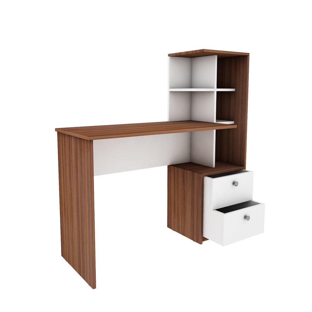 Picture of RK Modern Home Office Desk with Storage Shelf, Computer Table, Study Table with Book Shelf, Office Table, Study Table for Adults