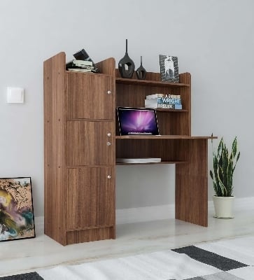 Picture of RK 3 Door Engineered Wood Office Table, Multi-Purpose Study Table, Computer Table for Students, Desk for Work from Home & Study Table for Adults