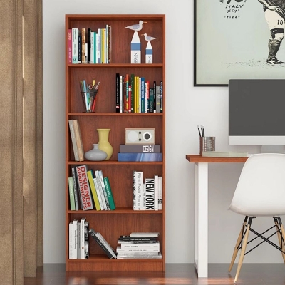 Picture of RK Engineered Wood 5 Tier Bookcase Open Book Shelf Storage Cabinet -Standing Display Shelve Rack-Bookshelf Showpiece -72/18 Inches