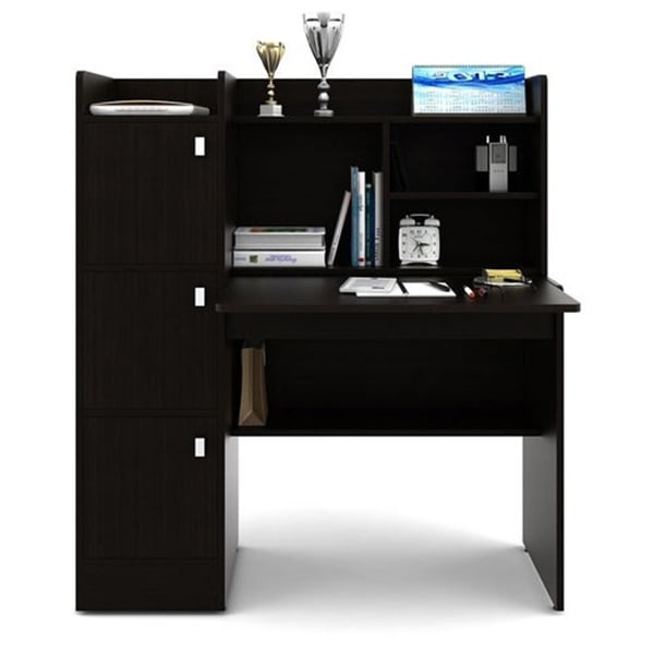 Picture of RK Left Side Drawer Reading Table with Multi Storage Space Bookshelf- Home Office DesksComputer Table, Study Desk, Workstation Table & Locker Drawer Computer Table-48X48X16 inches