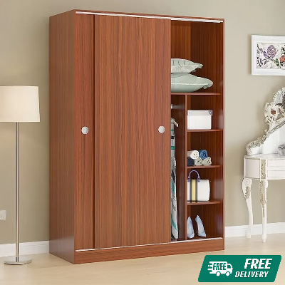 Picture of 2-Door Sliding Wardrobe Almira – Engineered Wood Storage Cabinet for Bedroom
