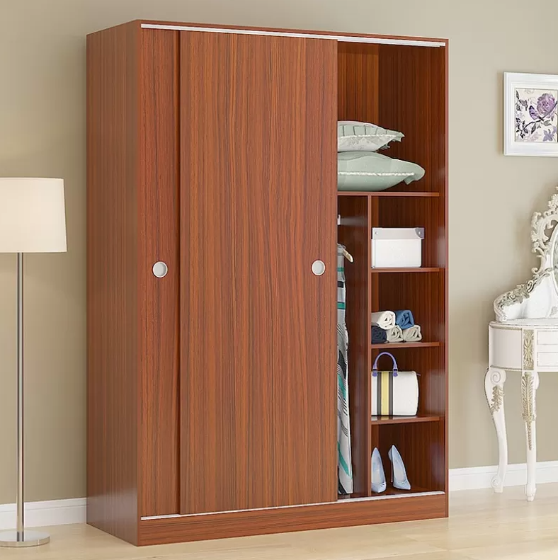 Picture of 2-Door Sliding Wardrobe Almira – Engineered Wood Storage Cabinet for Bedroom