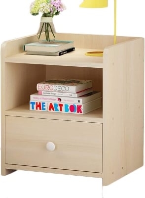 Picture of RK MDF M07 Bedside Table, Side Table, Bedside Table with Drawer, Home Furniture, Bedroom, Night Storage Cabinet, Bedside Table