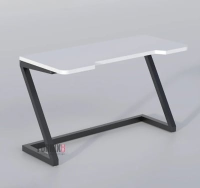 Picture of H30L36D18 Inches Modern Computer Desk for Small Spaces – Sturdy Home Office, Gaming, and Study Desk – White Laptop & Writing Table