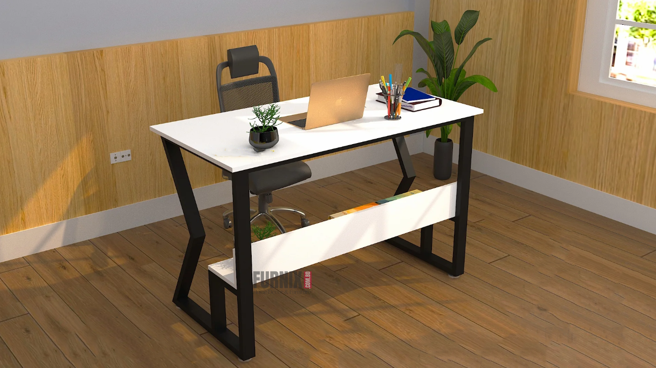 Picture of Stylish Laptop Desk & Writing Table, Small Home Office Study Workstation, Industrial-Style PC & Laptop Table