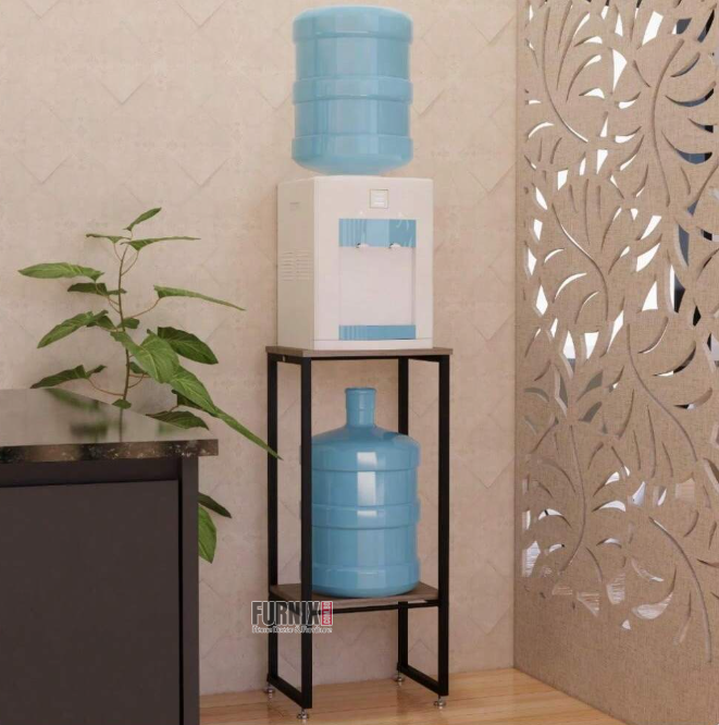 Picture of 2-Tier Heavy Duty Metal Water Purifier Rack - Sturdy Water Jug & Bottle Holder Storage Rack
