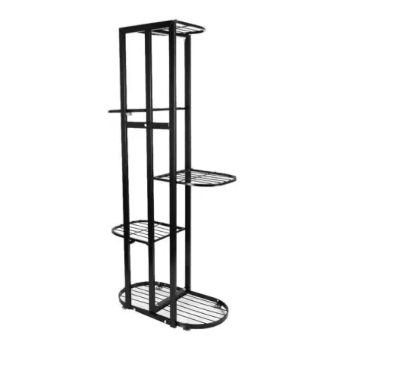 Picture of 6-Pot Metal Stand - Multi-Shelf Plant Holder Rack for Flower Pots & Containers-Patio Garden