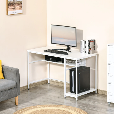 Picture of 40/20 Inches Computer Desk – Compact Engineered Wood Table with Sturdy Metal Frame for Home, Office & Study