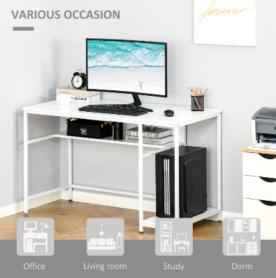 Picture of 40/20 Inches Computer Desk – Compact Engineered Wood Table with Sturdy Metal Frame for Home, Office & Study