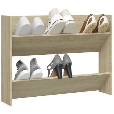 Picture of Wall-Mounted Floating Shoe Rack – Space-Saving 6 Pair Shoe Storage Organizer