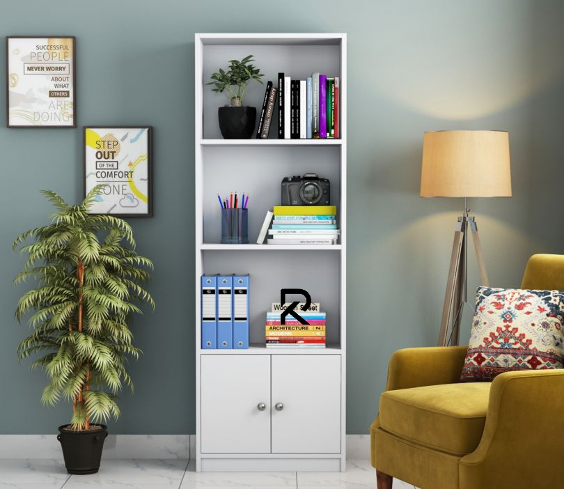 Picture of Best Choice RK Book Shelf Shelving Stand Display Shelve Engineered Wood Bookshelf Showpiece Rack with Storage Cabinet