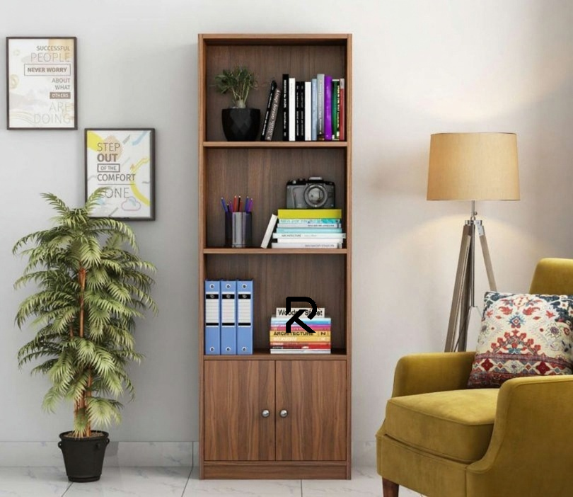 Picture of Best Choice RK Book Shelf Shelving Stand Display Shelve Engineered Wood Bookshelf Showpiece Rack with Storage Cabinet