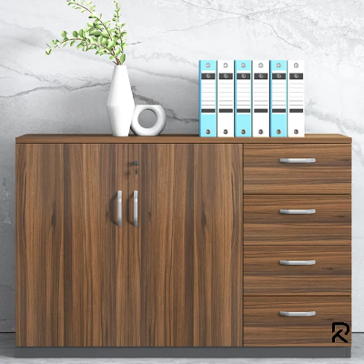 Picture of RK Modern and Trendy Engineered Wood  File Cabinets Solid Wood Frame Key Lock Horizontal File Cabinet & Kitchen Cabinet