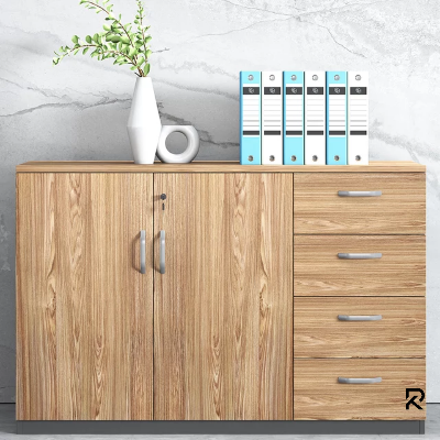 Picture of RK Modern and Trendy Engineered Wood  File Cabinets Solid Wood Frame Key Lock Horizontal File Cabinet & Kitchen Cabinet