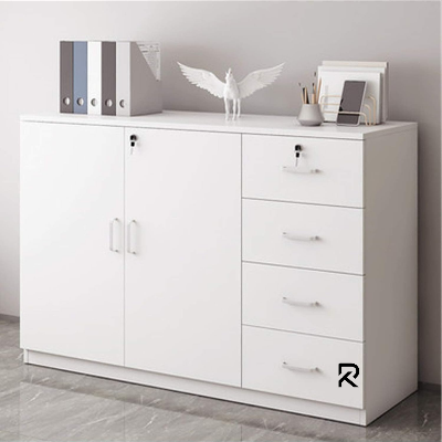 Picture of RK Modern and Trendy Engineered Wood  File Cabinets Solid Wood Frame Key Lock Horizontal File Cabinet & Kitchen Cabinet