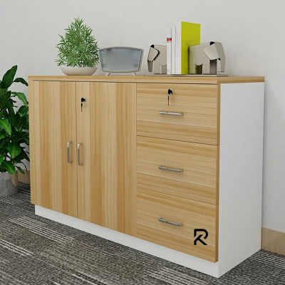Picture of RK Modern and Trendy Engineered Wood  File Cabinets Solid Wood Shelf Unit and Locking Door File Cabinet & Kitchen Cabinet