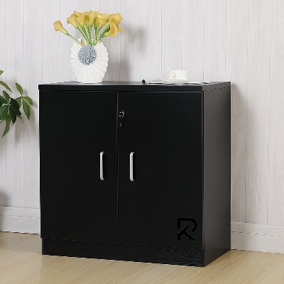 Picture of RK Modern Engineered Wood File Cabinet – Lockable Solid Wood Shelf Unit for Office & Kitchen Storage