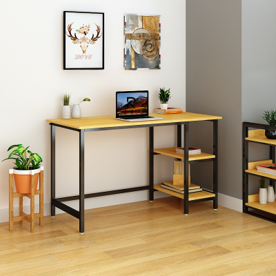 Picture of Modern 40 Inch Computer Desk with Dual Shelves – Simple Writing & Study Desk for Home Office or Bedroom by Furnix