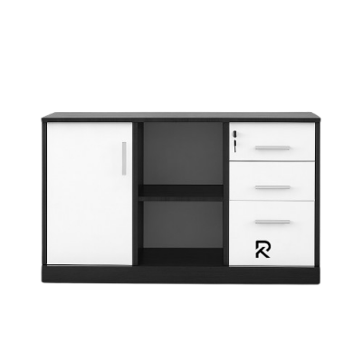 Picture of RK Stylish Engineered Wood  Kitchen Cabinet  File Cabinet with Frosty White Drawers – Modern Storage Solution for Living Room & Office - Furniture & Decor
