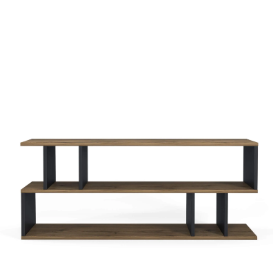 Picture of Furnix Basic TV Cabinet Trolley – 42x22x12 Inches | Stylish Wooden TV Stand with Storage