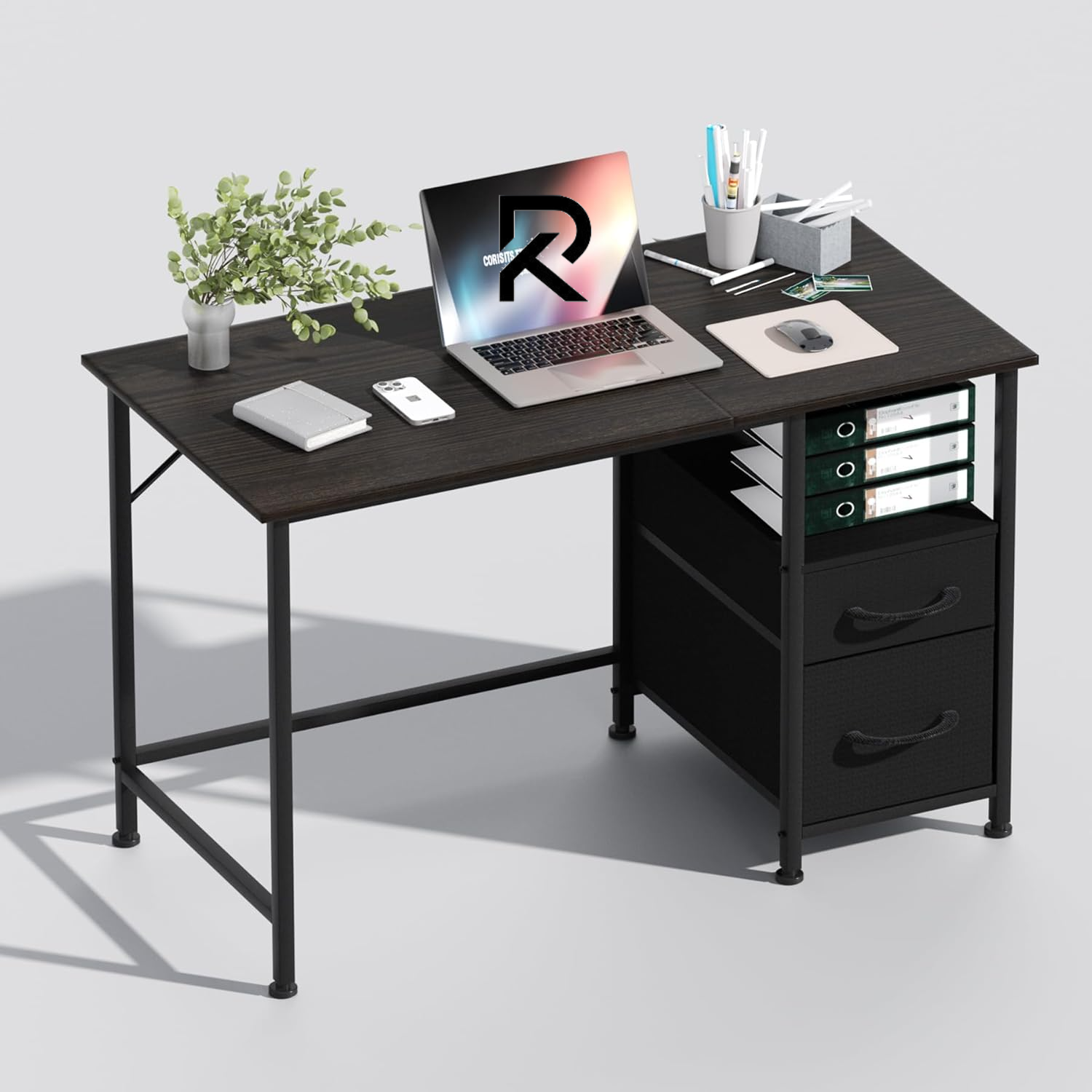 Picture of Contemporary  40 Inch Computer Desk with 2 Drawers– Simple Writing & Study Desk for Home Office or Bedroom by Furnix.com.bd