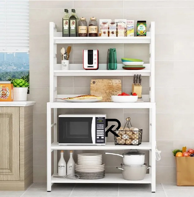 Picture of RK Kitchen Organizer Shelf, Freestanding Kitchen Shelves Multifunctional Kitchen Bakers Rack Microwave Stand Bakers Rack With Storage