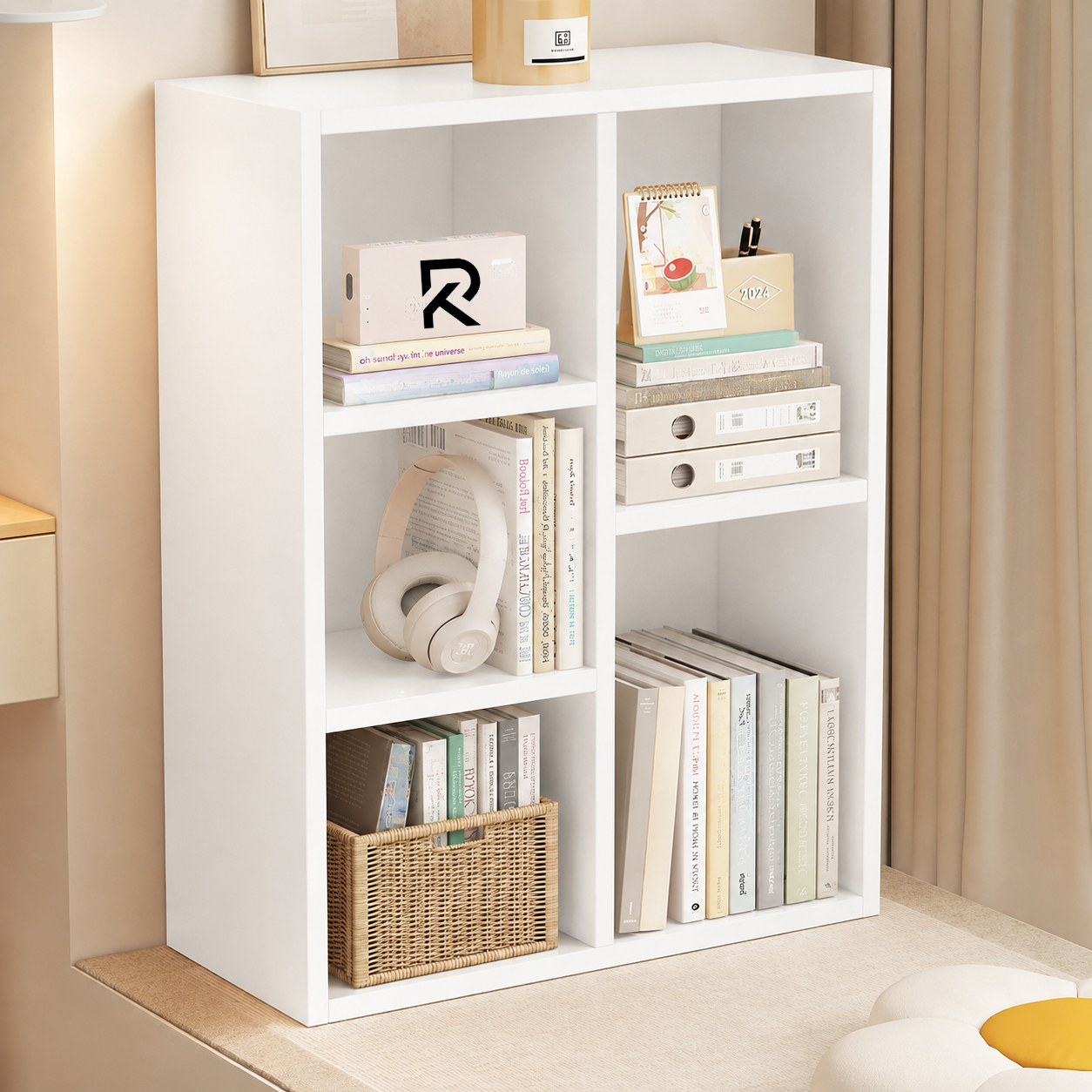 Picture of RK Furniture Modern  Book Shelf Organizer – Multi-Purpose Storage Rack for Books, Décor & Office Essentials