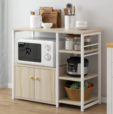 Picture of Compact Kitchen Storage Cabinet with Utility Shelf Oven Rack– Space-Saving Organizer for Kitchenware & Essentials by Furnix