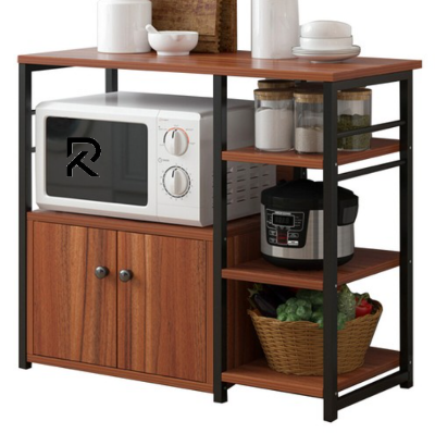 Picture of Compact Kitchen Storage Cabinet with Utility Shelf Oven Rack– Space-Saving Organizer for Kitchenware & Essentials by Furnix