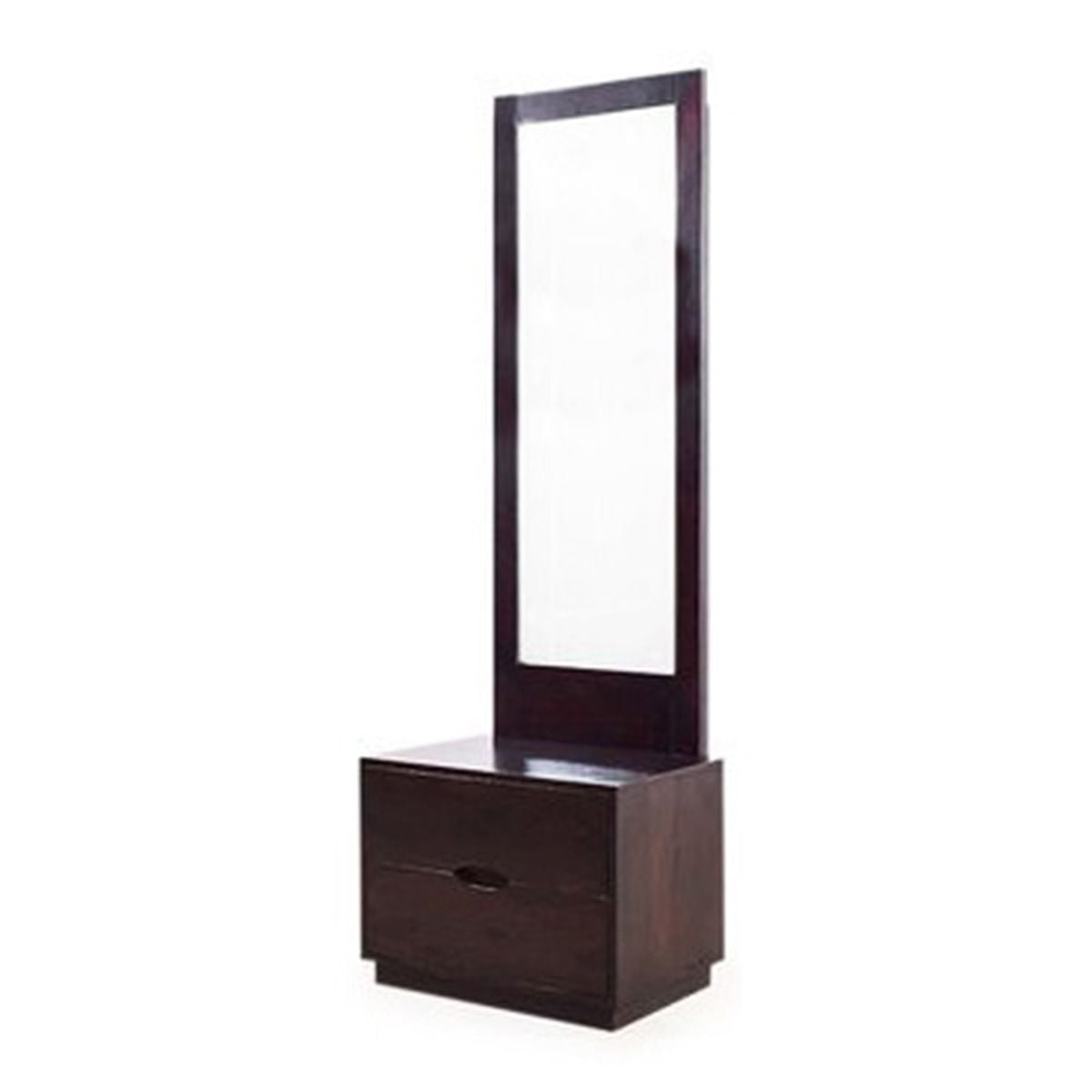 Picture of RK MDF Stylish Single Dressing Table for Small Space Walnut Finish Size: H67X L18X D12-Walnut