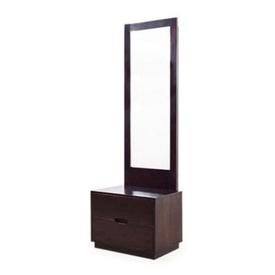 Picture of RK MDF Stylish Single Dressing Table for Small Space Walnut Finish Size: H67X L18X D12-Walnut