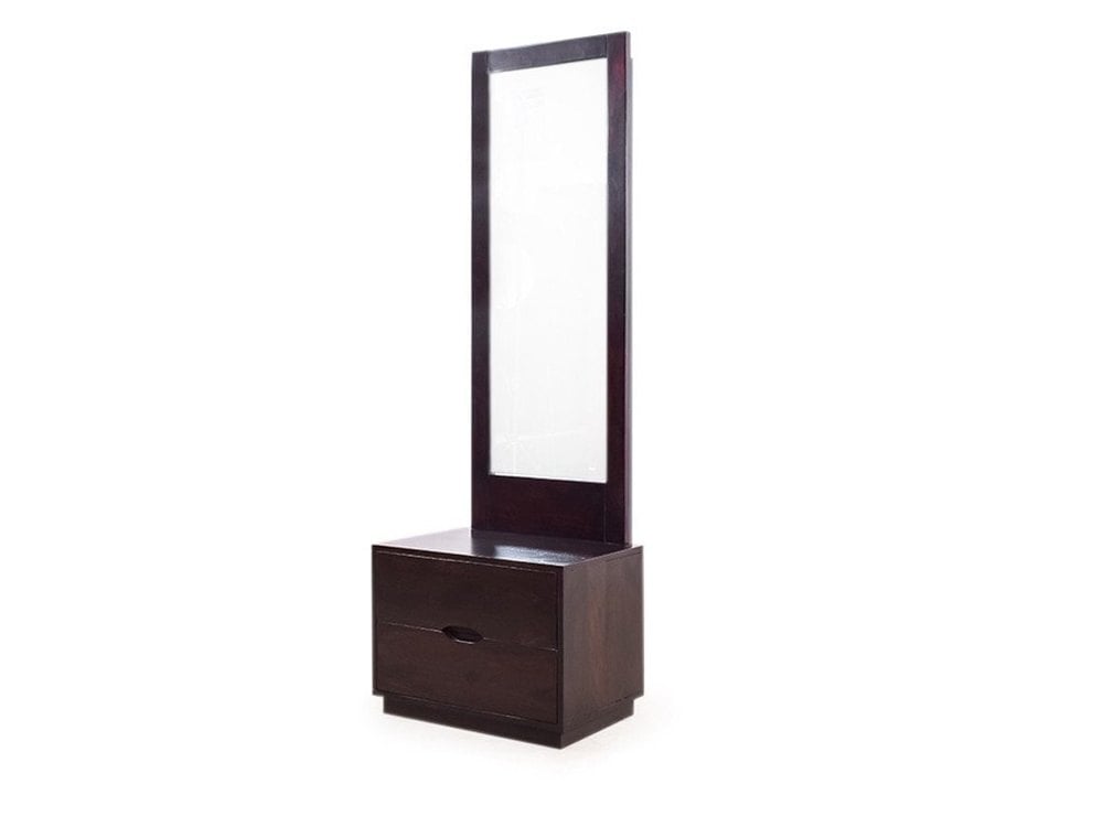 Picture of RK MDF Stylish Single Dressing Table for Small Space Walnut Finish Size: H67X L18X D12-Walnut