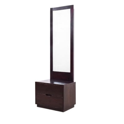 Picture of RK MDF Stylish Single Dressing Table for Small Space Walnut Finish Size: H67X L18X D12-Walnut