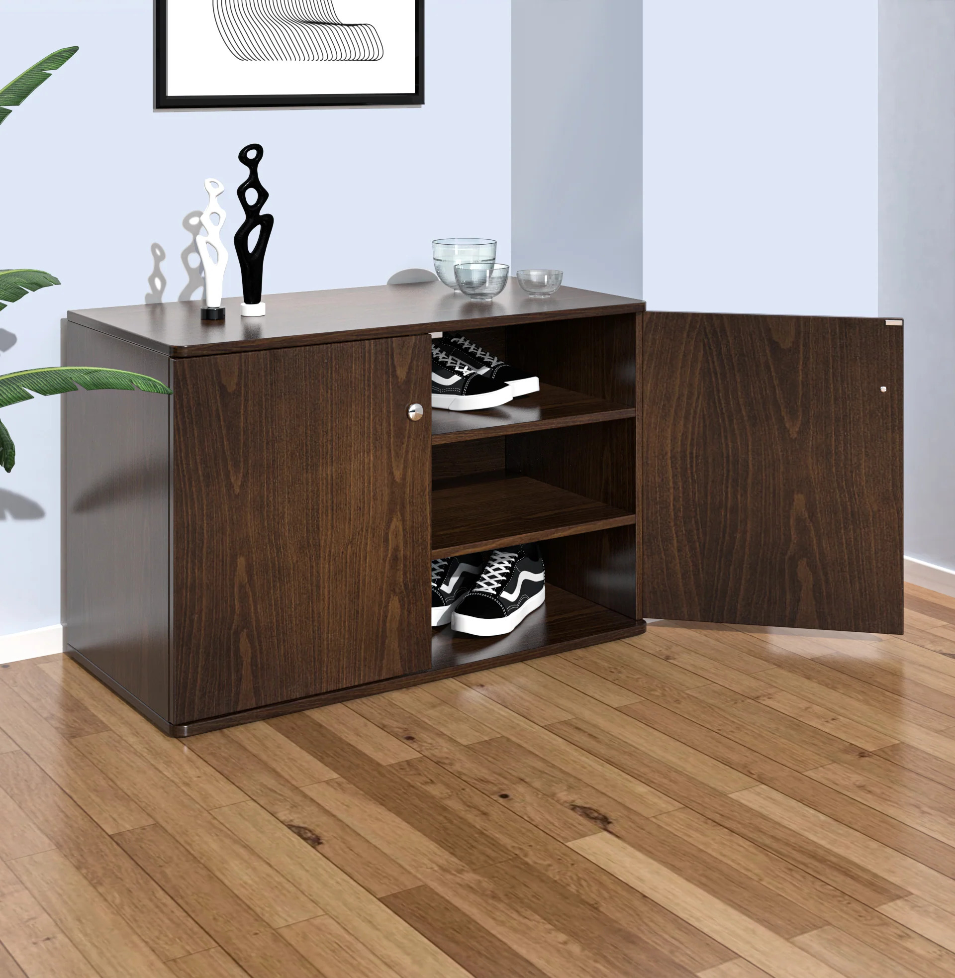 Picture of RK Classic Shoe Rack Organizer/ Shoe Cabinet for Entryway or Shoes Storage Cabinet-Multicolor