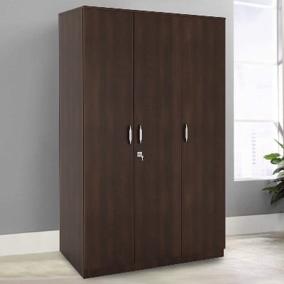 Picture of RK Stylish MDF 3 Door Almirah Wardrobe or Cupboard and Cabinet-Multicolor