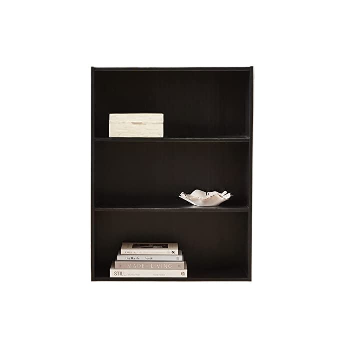 Picture of RK Modern and Trendy 3-Tier MDF Open Shelf Bookcase - Furniture & Decor-Black