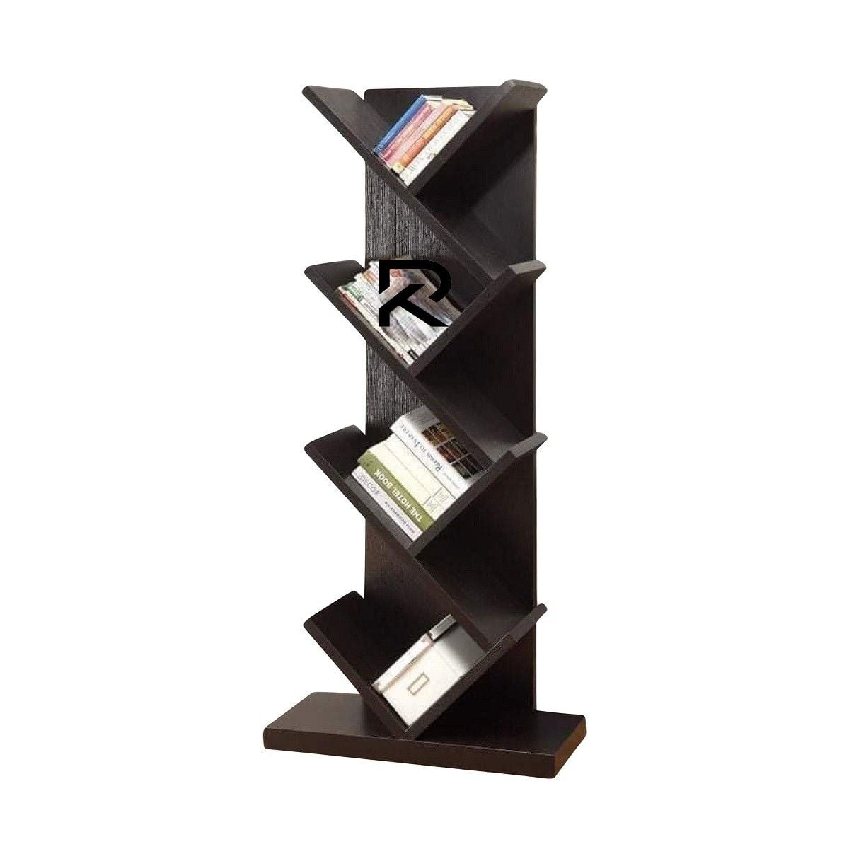 Picture of RK Modern and Trendy Floor Standing Book Shelf Corner - Furniture & Decor-Multicolor
